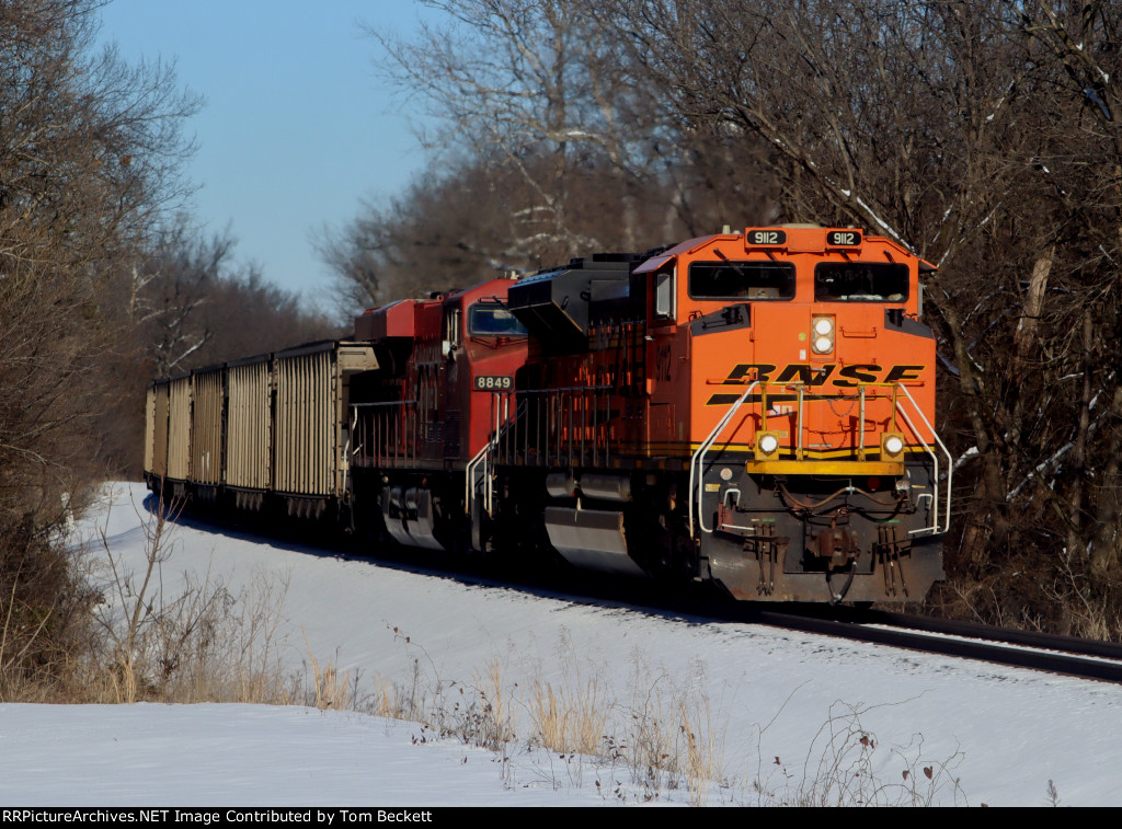 Rolling through the snow